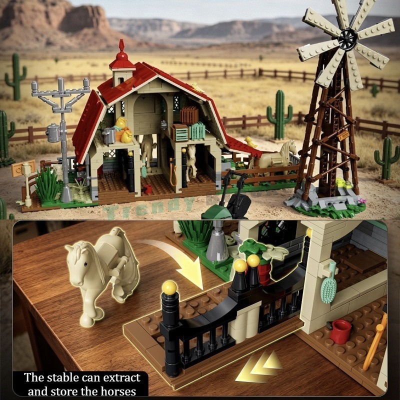 1359 pièces Blocs de construct - Agriculture Farm House avis et prix